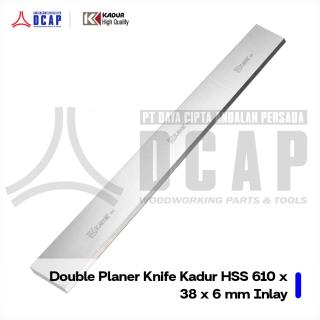 Double Planer Knife Kadur HSS 610 x 38 x 6 mm Inlay