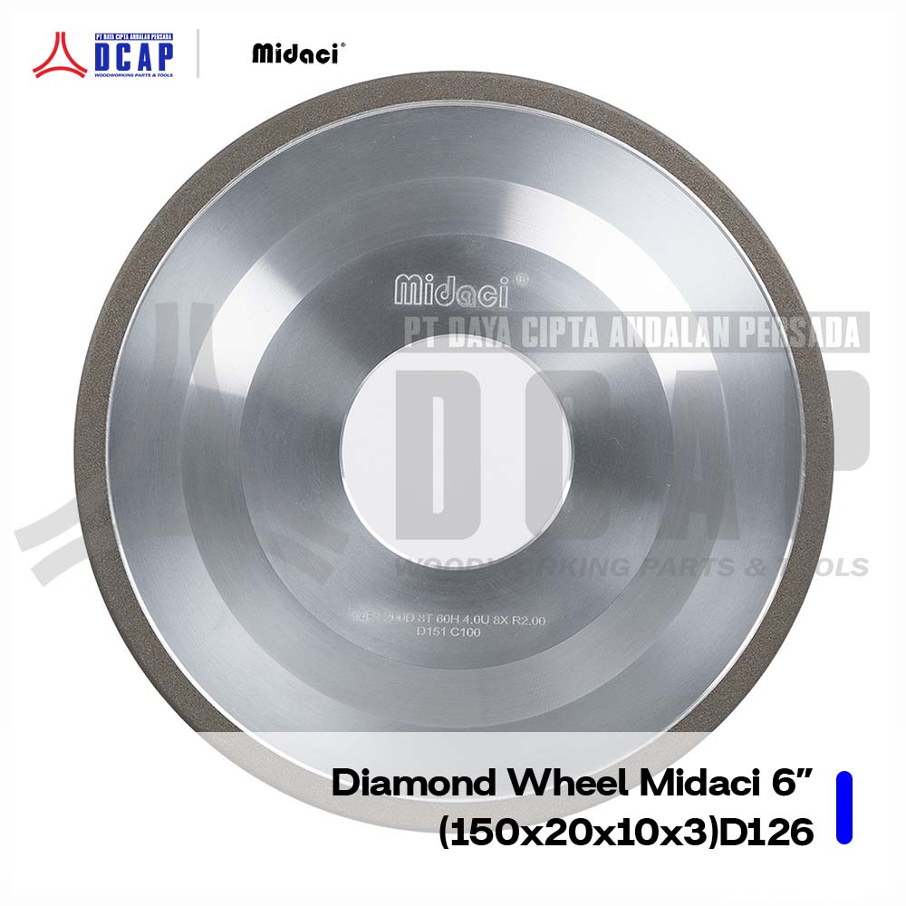 Diamond wheel Midaci 6" (150x20x10x3)D126