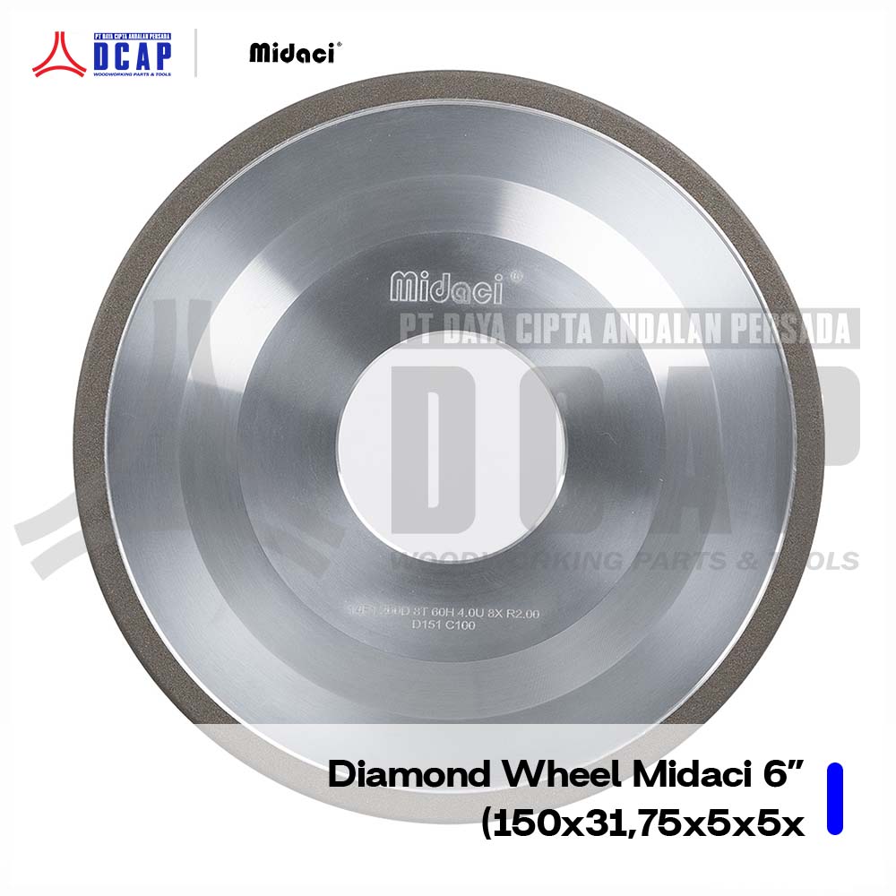 Diamond wheel Midaci 6" (150 × 31.75 × 5 × 5 ×)
