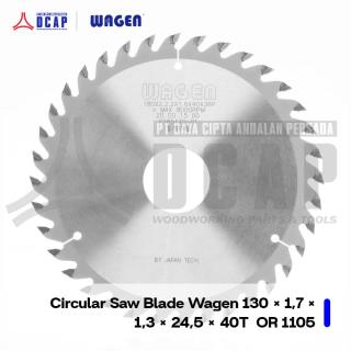 Circular saw blade Wagen 130 × 1.7 × 1.3 × 24.5 × 40T  OR 1105