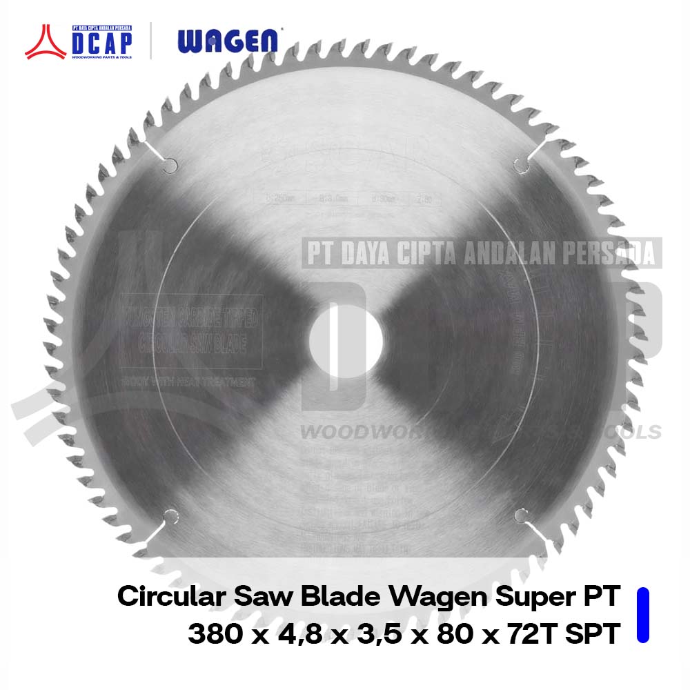 Circular Saw Blade Wagen Super PT 380 x 4.8 x 3.5 x 80 x 72T SPT OP3142