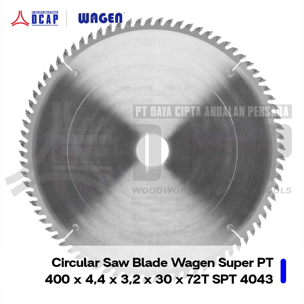 Circular Saw Blade Wagen Super PT 400 x 4.4 x 3.2 x 30 x 72T SPT 4043