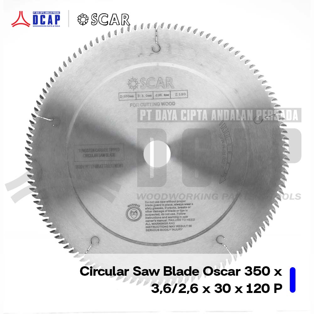 Circular Saw Blade Oscar 350 x 3.6/2.6 x 30 x 120 P