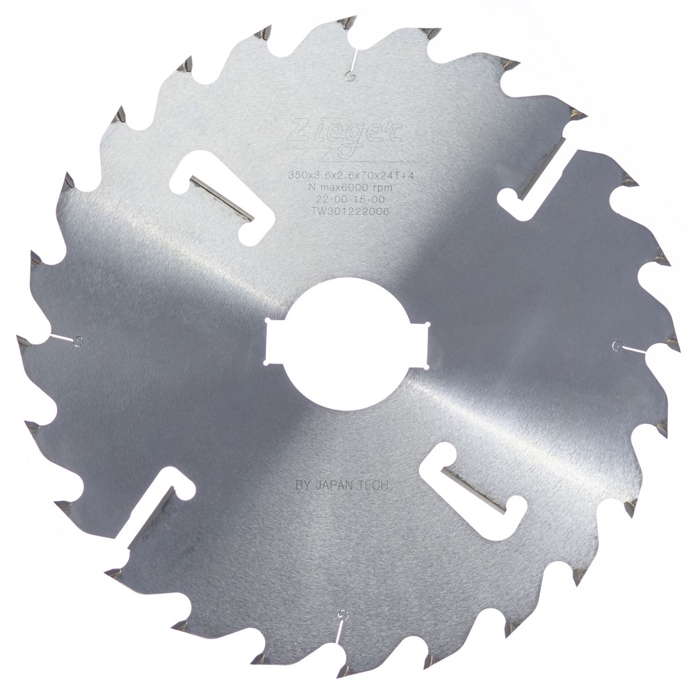Circular saw blade Zieger 350 × 3.2 × 70 × T 24+4